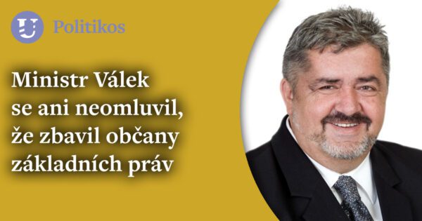 Michael Canov /STAN/ 2. díl: Ministr Válek se ani neomluvil, že zbavil občany základních práv