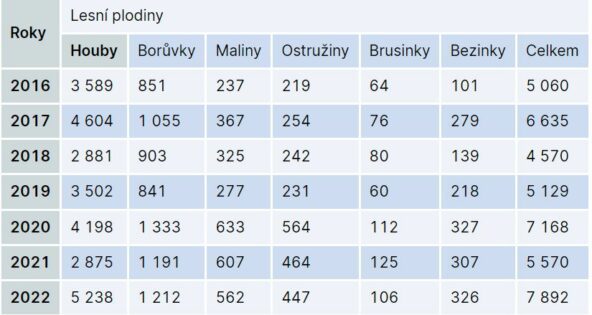 Dobře placeni magoři na minysterstvu počitaju, kolik boruvek si babka nese z lesa